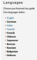 Choose your language & guide on the left