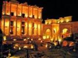 Ephesus library by night